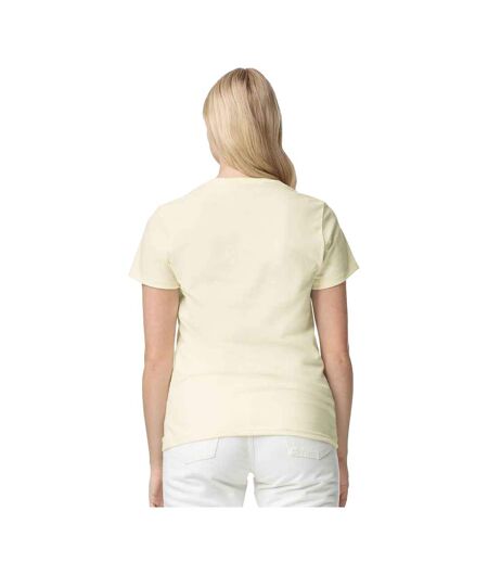 Womens/ladies cotton heavy t-shirt off white Gildan