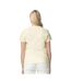 Womens/ladies cotton heavy t-shirt off white Gildan-2