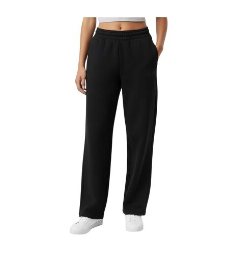 Womens/ladies Fleece Joggers Black USA Pro