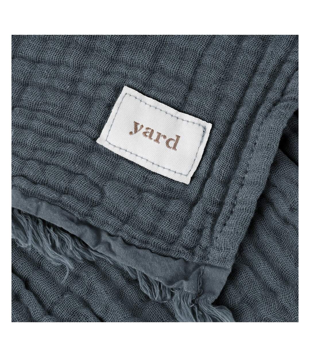 Lark muslin crinkled throw dusk Yard-2