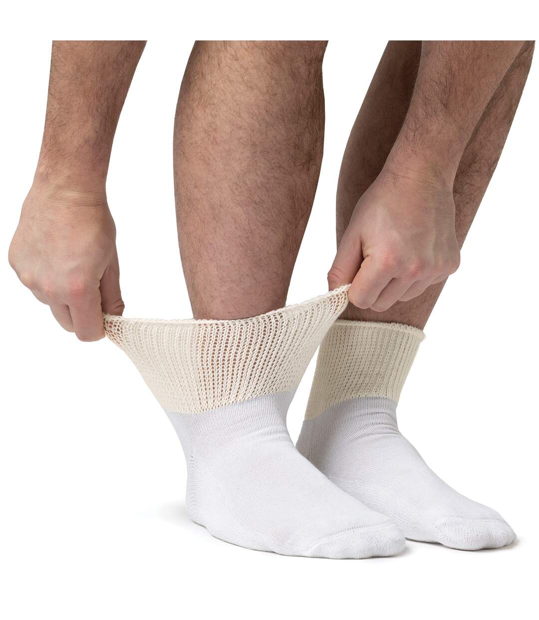 3 Paires Chaussettes de Diabetiques Basses Coton-3