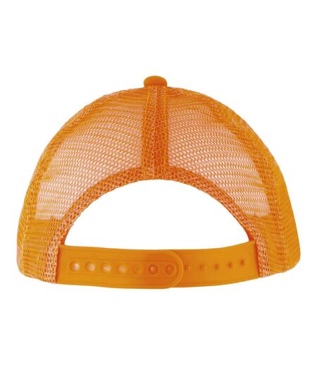 Casquette de baseball bubble enfant blanc / orange néon SOLS