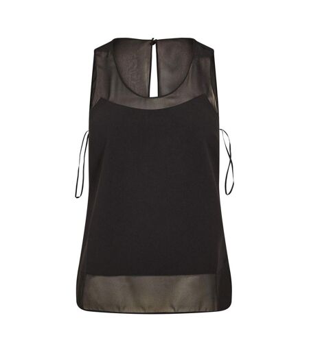 Haut Sans Manches Motif/style Panneau Femme Noir Ted Baker
