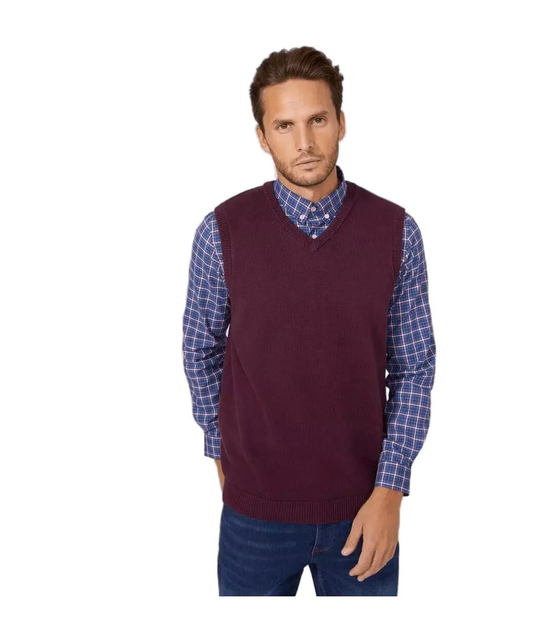Gilet premium homme bordeaux Maine-1