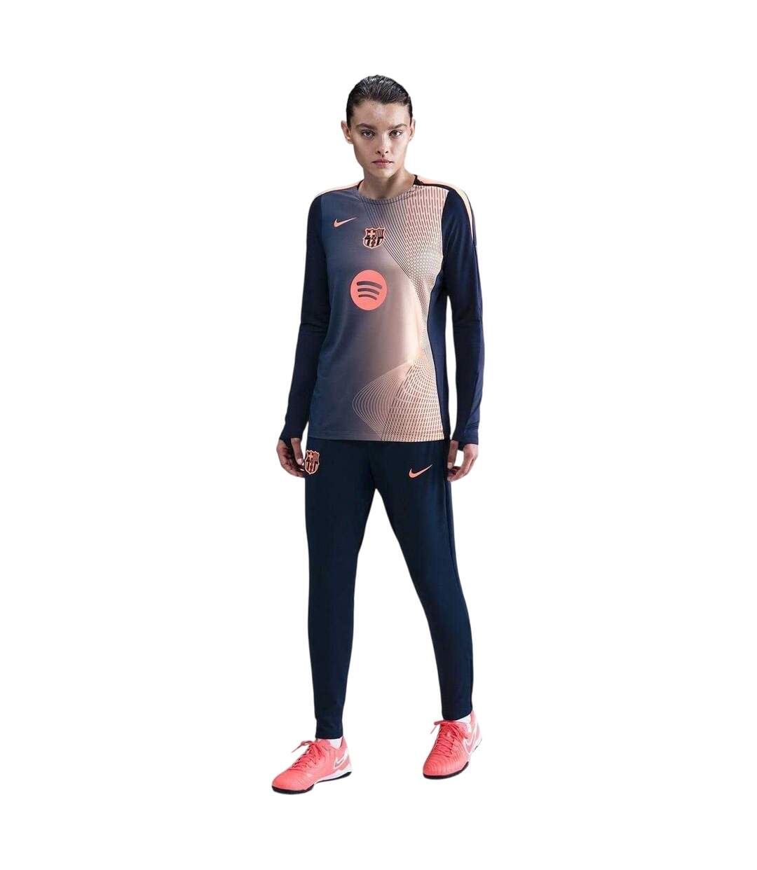 Pantalon De Survêtement Motif/style Fc Barcelone Strike Femme Bleu Orange Nike-1