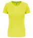 T-shirt sport - Running - Femme - PA439 - jaune fluo