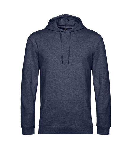 Sweat À Capuche Adulte Bleu Marine Chiné B&C