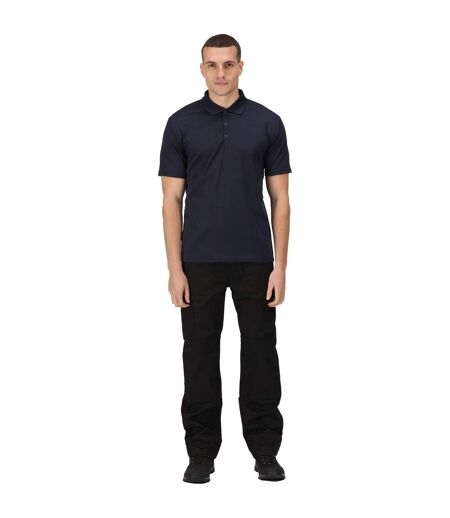 Mens Moisture Wicking Polo Shirt Navy Regatta Professional