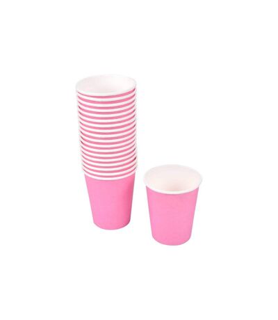 Lot de 20 Gobelets en Carton Fiesta 23cl Rose