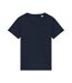 Womens/ladies Faded Washed T-shirt Navy Blue Native Spirit-1