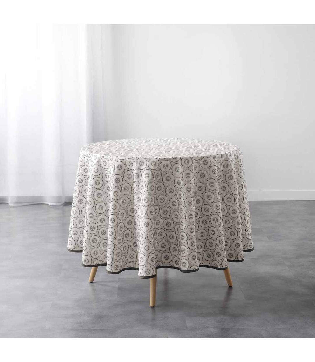 Nappe Antitache Imprimée Salto 180cm Naturel-1
