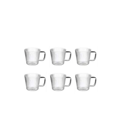 Lot de 6 Mugs en Verre Nala 30cl Transparent