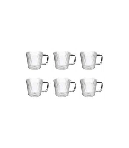 Lot de 6 Mugs en Verre Nala 30cl Transparent