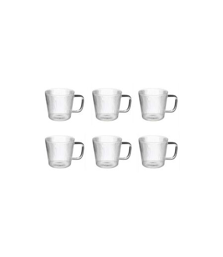 Lot de 6 Mugs en Verre Nala 30cl Transparent