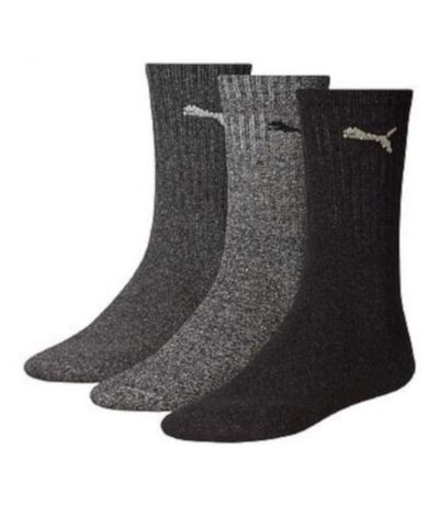 Puma Unisex Adult Crew Sports Socks (Pack of 3) (Grey) - UTRD259