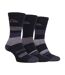 3 Pack Ladies Anti Blister Cotton Hiking Socks with Padded Sole-1