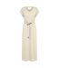 Robe Motif/style Ceinturé Femme Beige Pâle Selected Femme-2