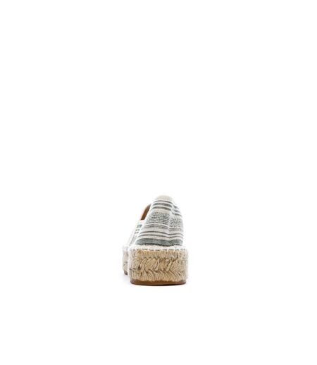 Espadrilles blanches/vertes femme pare gabia aduna
