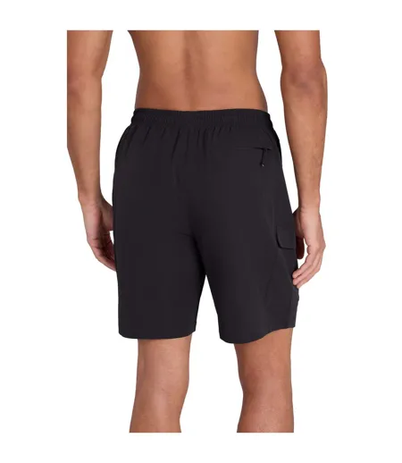 Mens Reeva Hybrid Swim Shorts Black Animal