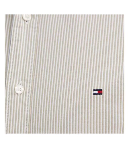 Chemisette Beige/Blanc Homme Tommy Hilfiger Flex Multi Stripe - M