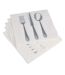 Lot de 20 Serviettes en Papier Ménagère 33x33cm Blanc-1