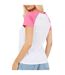 Womens/ladies Lettering Contrast Sleeves T-shirt White Coral Brave Soul-3