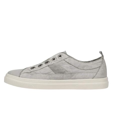 Womens/ladies Hangout Flat Trainers Washed Grey Blowfish Malibu