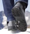 Men's Sherpa-Lined Snow Boots - Black Gray Atlas For Men