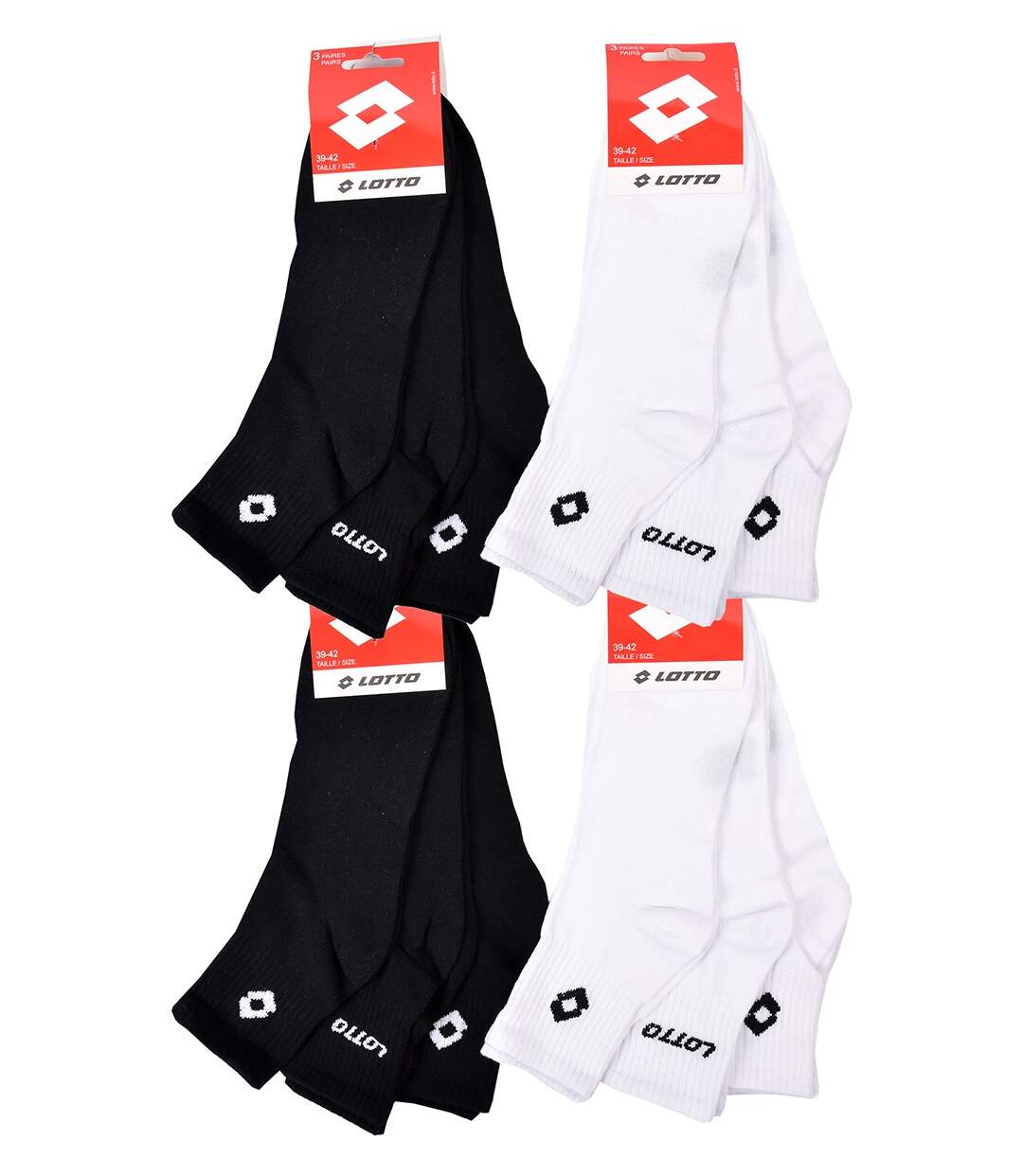 Chaussettes Homme LOTTO Pack de 12 paires QUARTER 5814