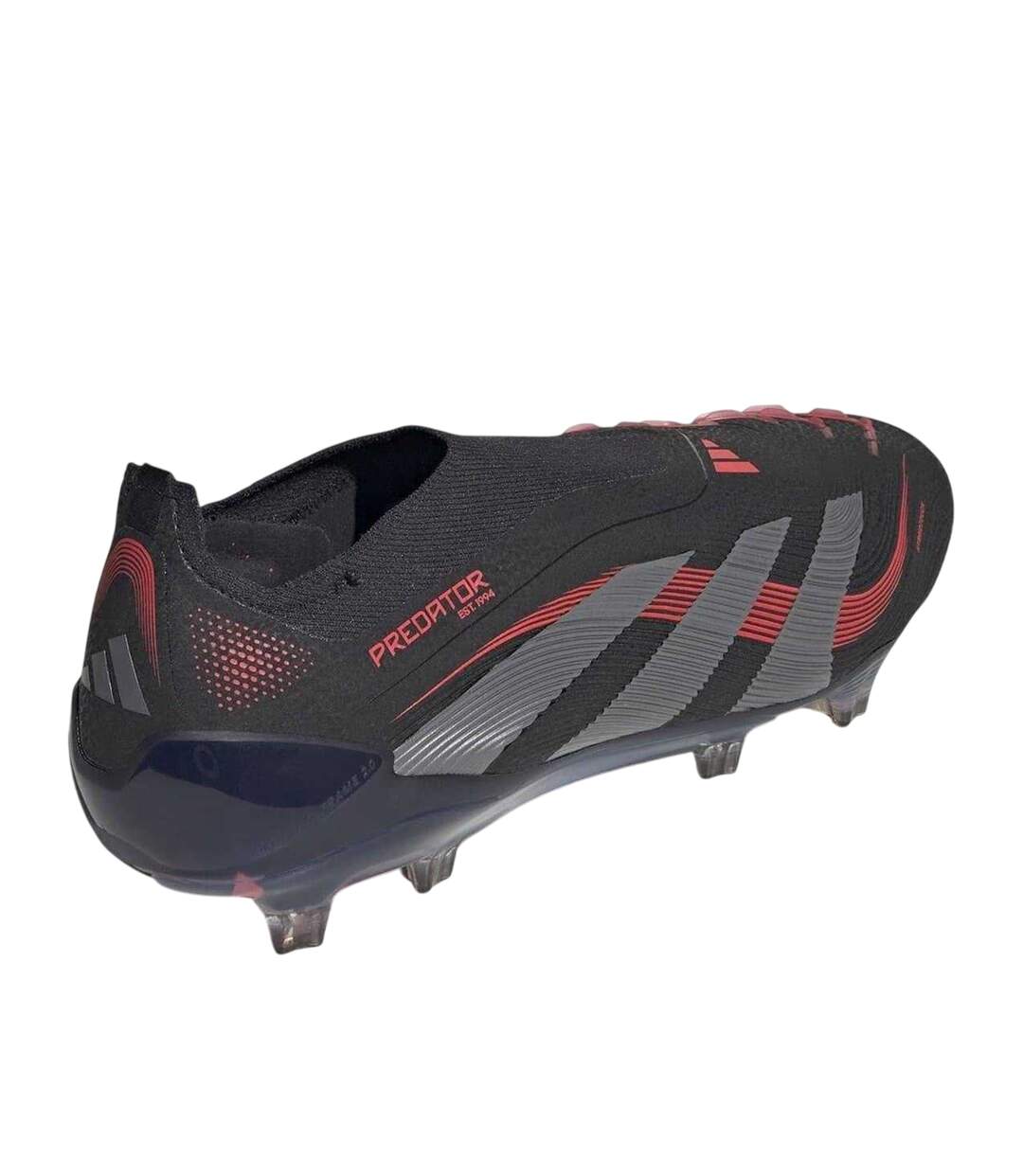Chaussures De Foot Pour Terrain Ferme Predator Elite Homme Noir Gris Adidas-2