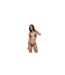 Womens/ladies X Bella Hadid Full Moon Leopard Print Bikini Bottoms Brown Frankies Bikinis-1