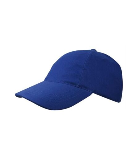 Casquette de baseball en coton brossé pour enfants et adolescents bleu royal L-Merch