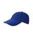 Casquette de baseball en coton brossé pour enfants et adolescents bleu royal L-Merch-2