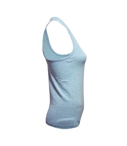 Womens/ladies multi sport melange seamless 3d vest sky blue TriDri