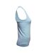 Womens/ladies multi sport melange seamless 3d vest sky blue TriDri