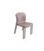 Lot de 4 chaises de jardin en polypropylène Sienne