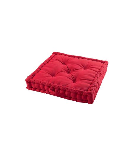 Coussin de Sol Déco Panama 60x60cm Rouge