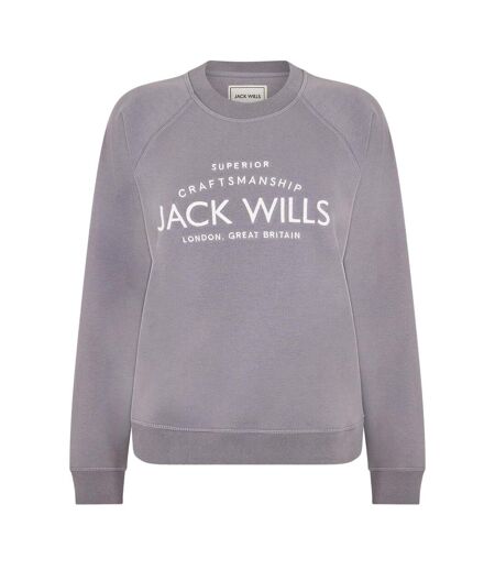 Sweat Motif/style Graphique Hunston Femme Bleu Pâle Jack Wills