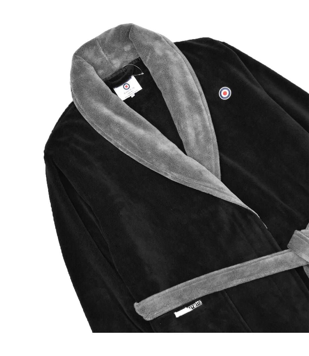 Robe De Chambre Luxury Aw24 Homme Noir Gris Lambretta-2