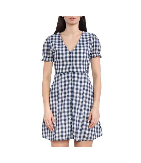 Robe blanche/marine femme pepe jeans aliyah