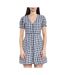 Robe blanche/marine femme pepe jeans aliyah-1