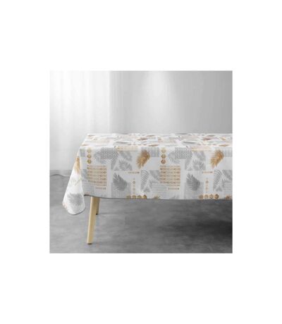 Nappe Imprimée Olenna 150x240cm Jaune & Blanc