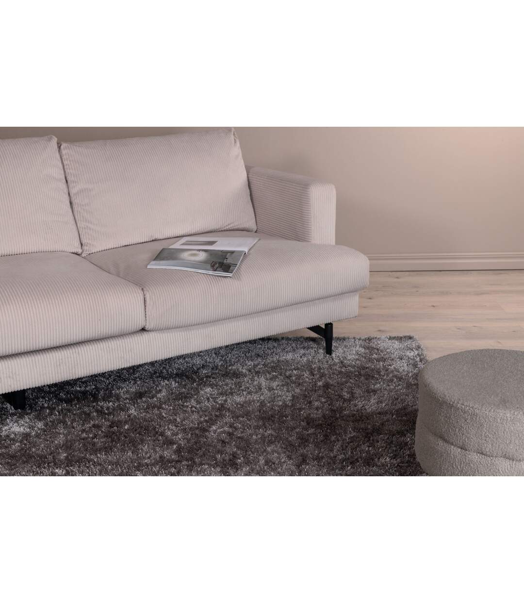 Tapis Déco Mattis 200x290cm Gris-4