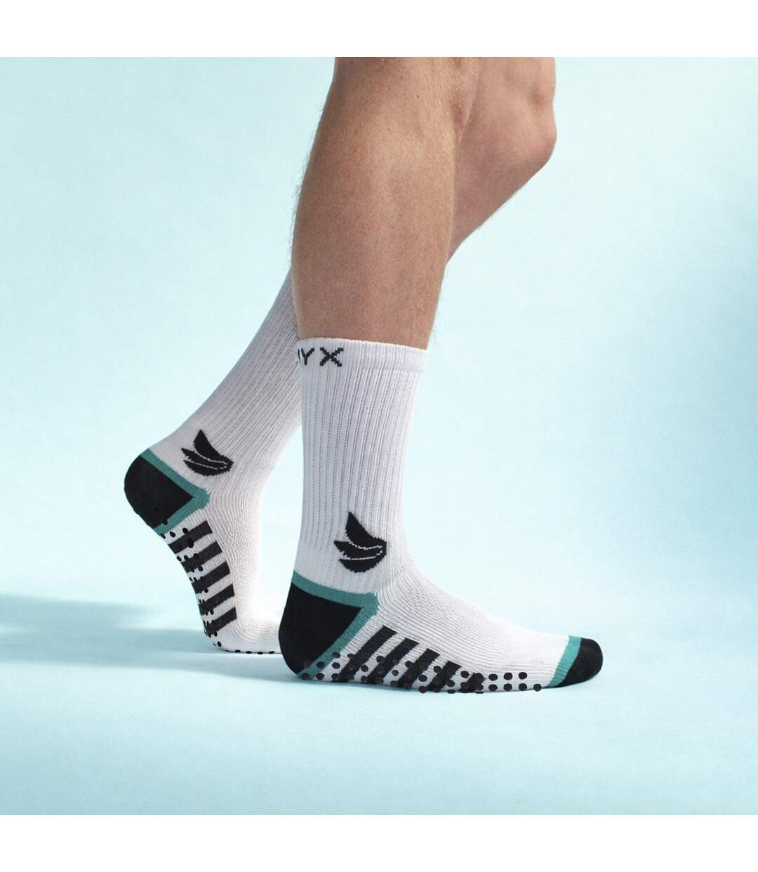 TALYX - Chaussettes Sport Compression Homme Grip Antidérapantes-5