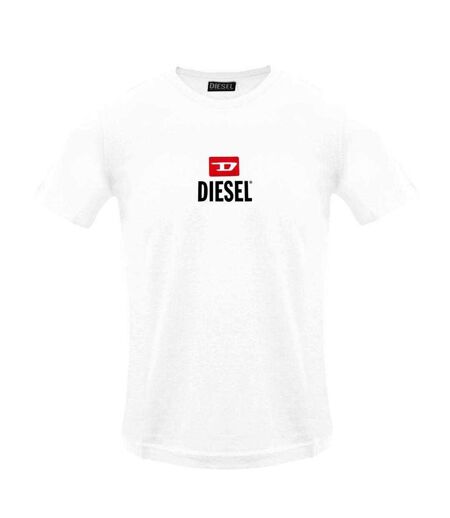 T-shirt Motif/style Logo Homme Blanc Diesel