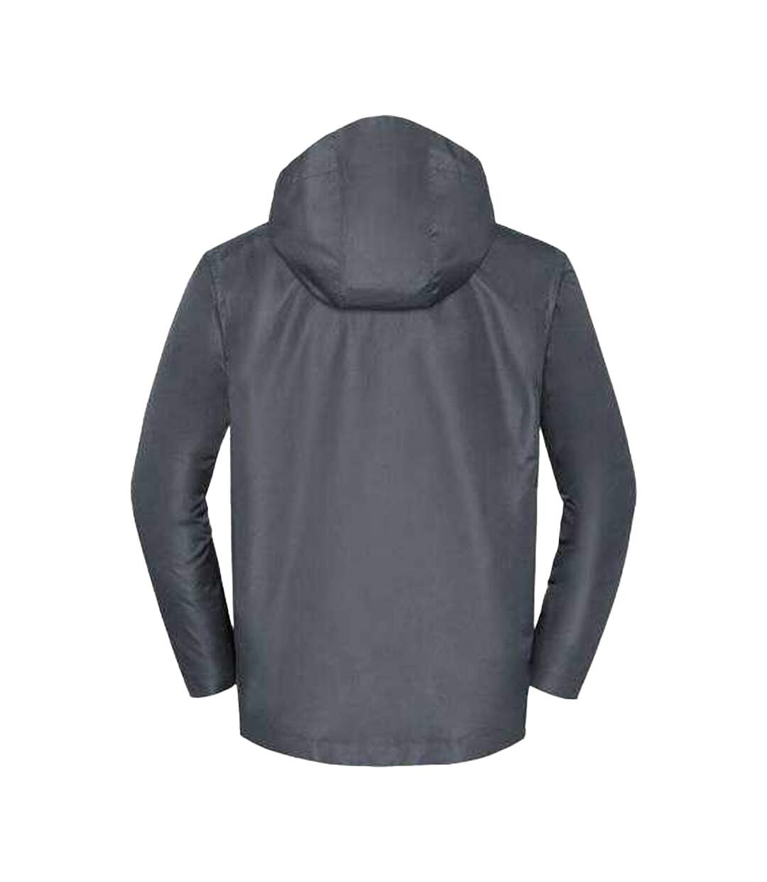 Mens Essential Waterproof Hooded Jacket Iron Grey Russell-2