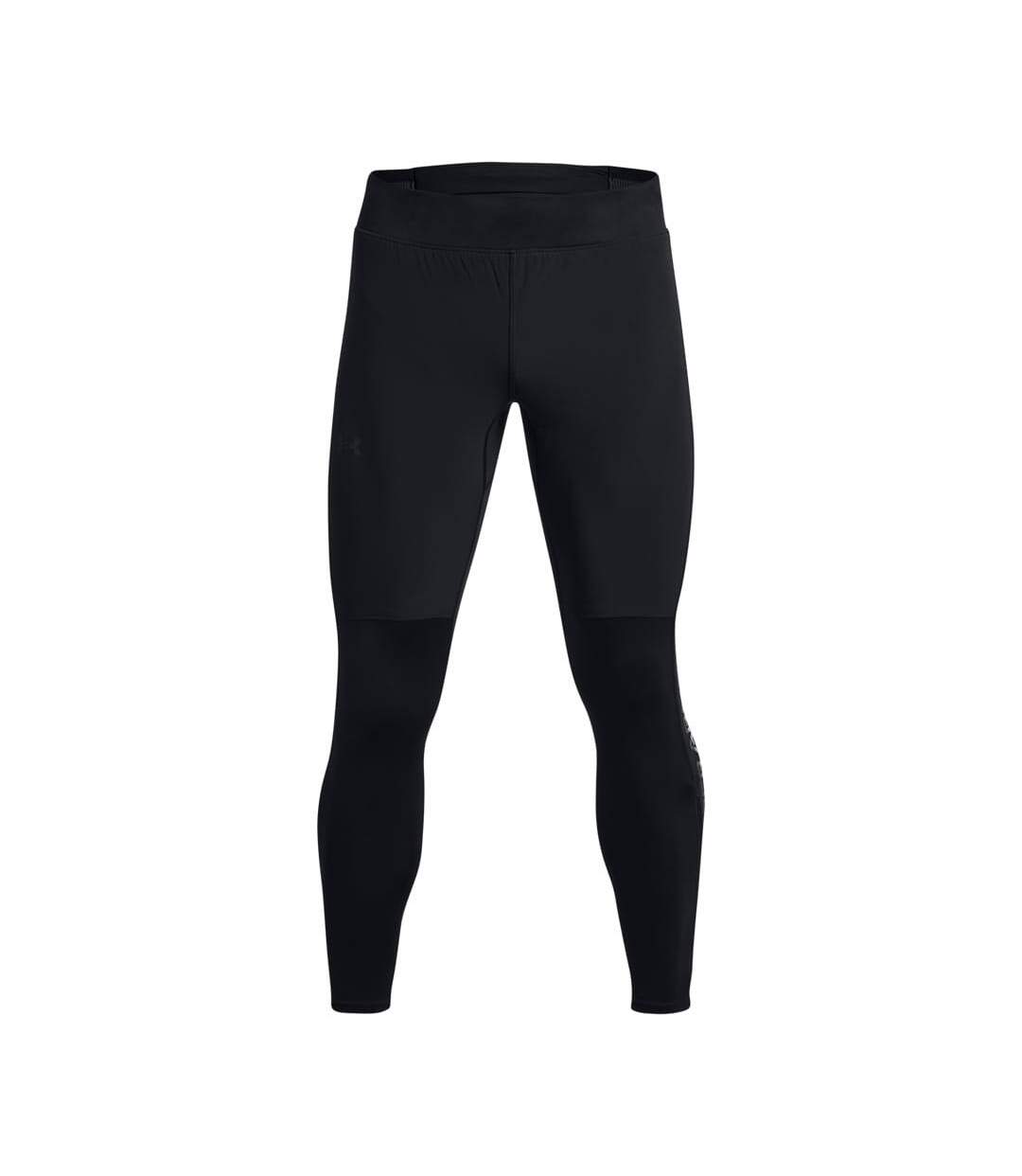 Mens Qualifier Elite Cold Tights Black Under Armour-1