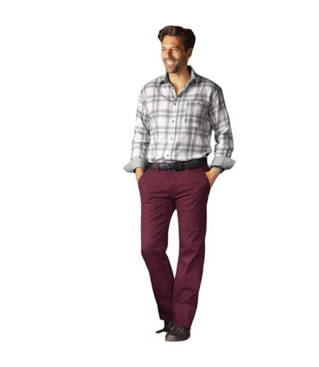 Chino homme bordeaux Atlas For Men