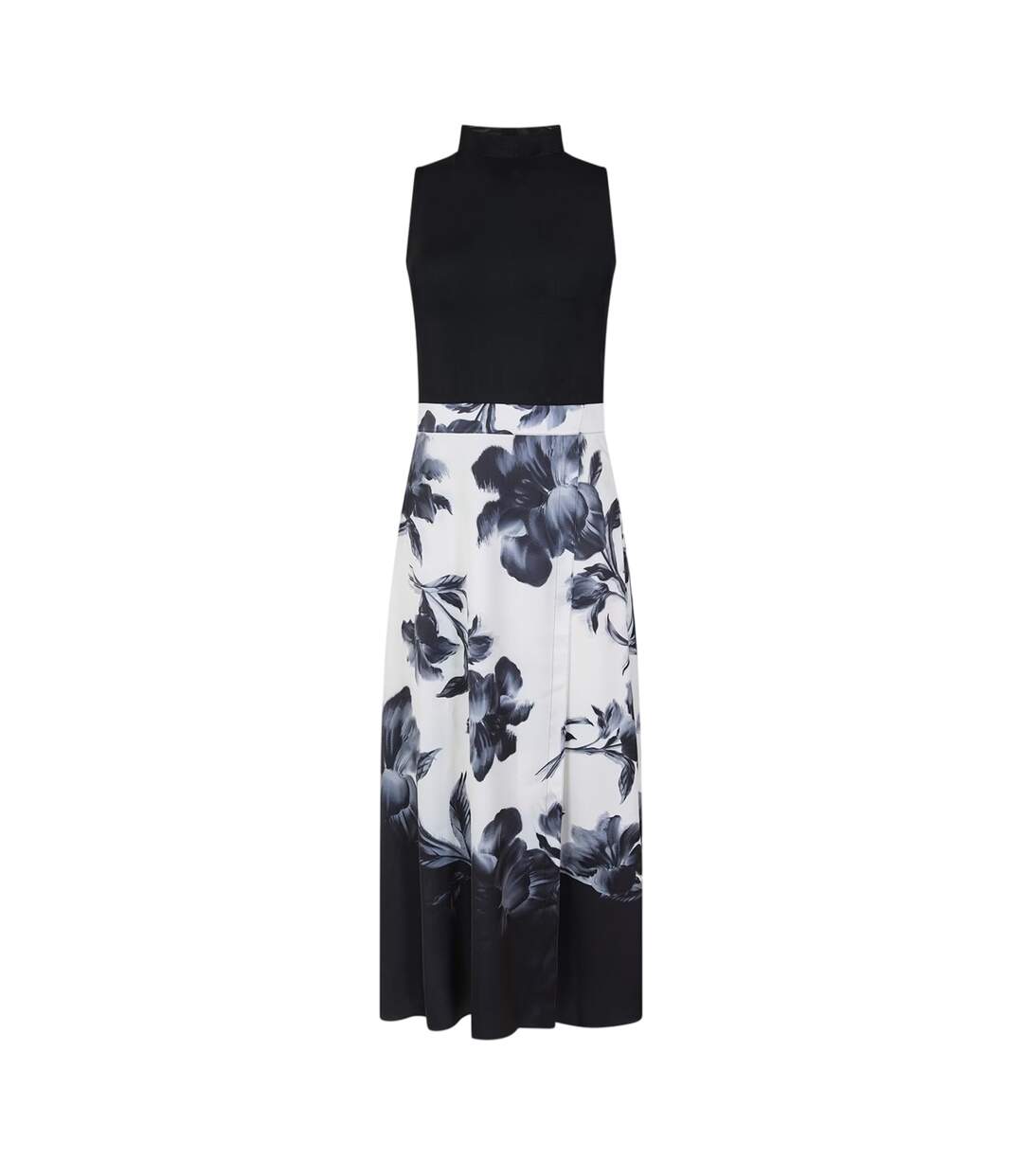 Womens/ladies Printed Mesh Top Black Ted Baker-1