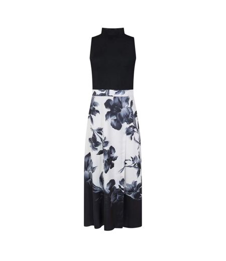 Womens/ladies Printed Mesh Top Black Ted Baker